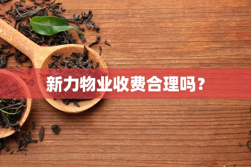 新力物业收费合理吗？