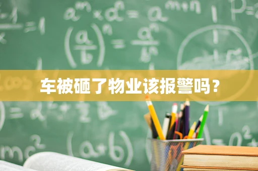 车被砸了物业该报警吗？