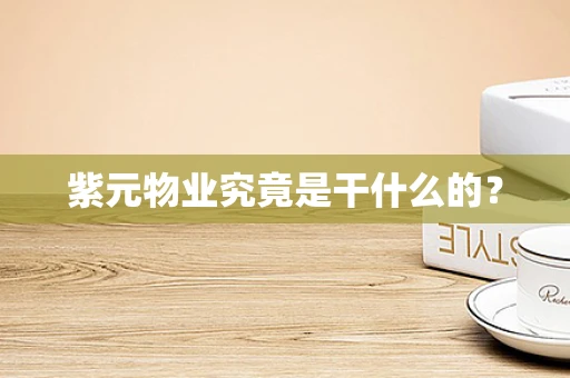 紫元物业究竟是干什么的？
