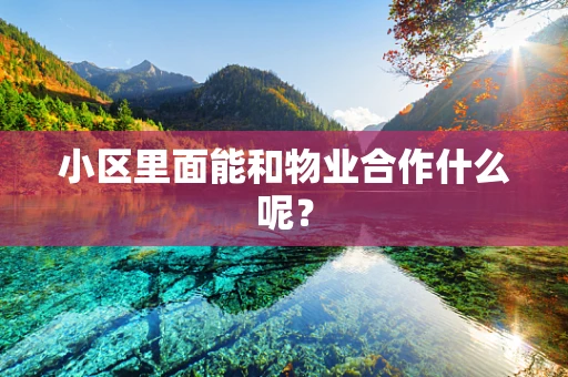 小区里面能和物业合作什么呢？