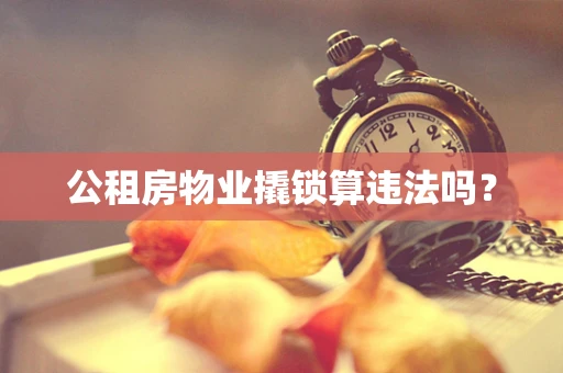 公租房物业撬锁算违法吗？
