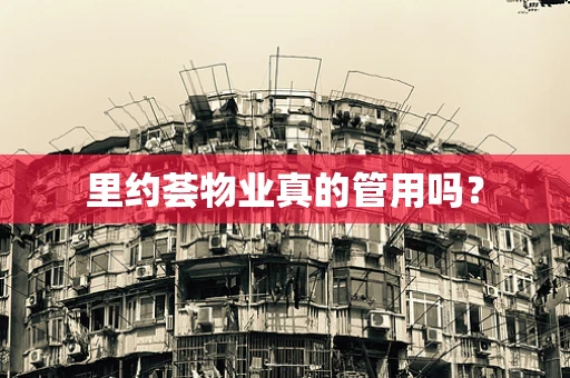 里约荟物业真的管用吗？
