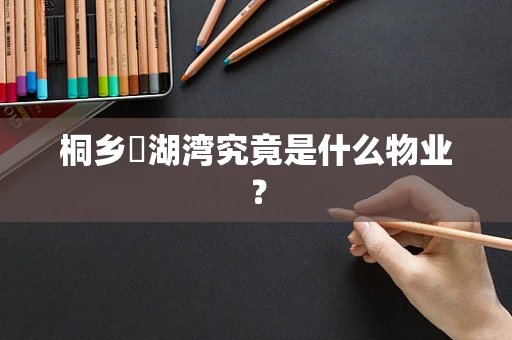 桐乡璟湖湾究竟是什么物业？
