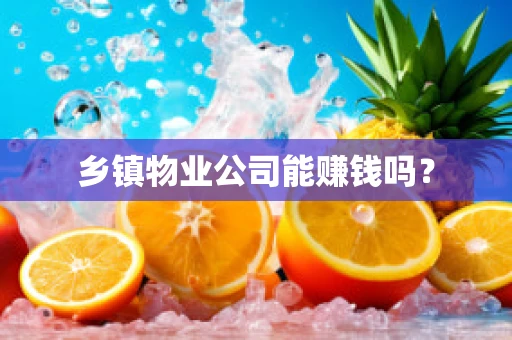 乡镇物业公司能赚钱吗？