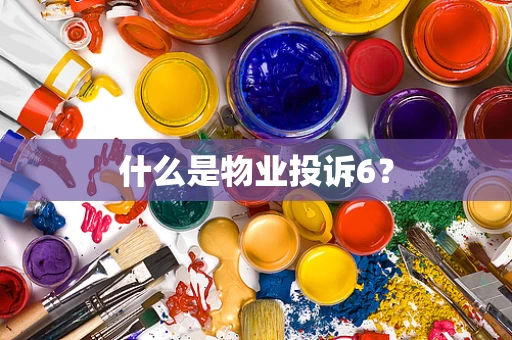 什么是物业投诉6？