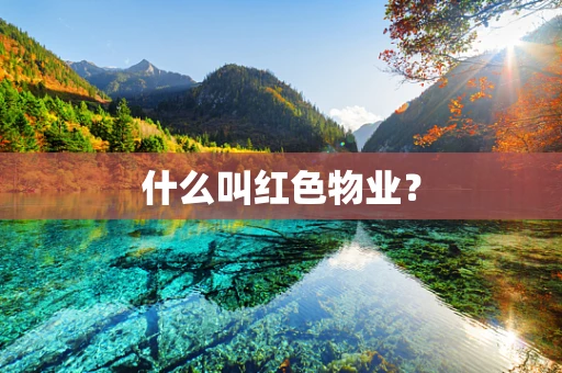 什么叫红色物业？