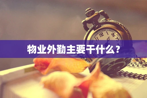 物业外勤主要干什么？