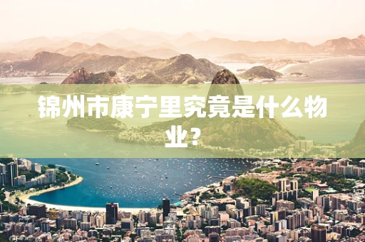 锦州市康宁里究竟是什么物业？