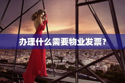 办理什么需要物业发票？