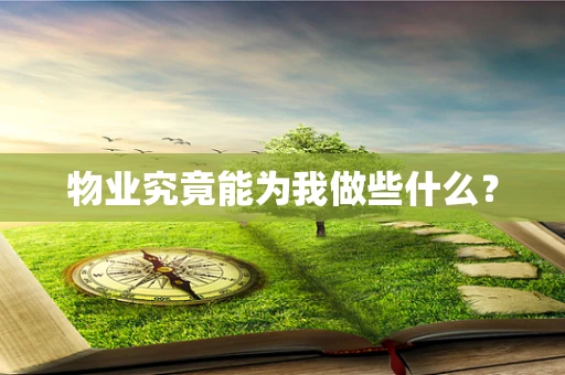 物业究竟能为我做些什么？