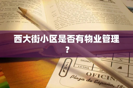 西大街小区是否有物业管理？