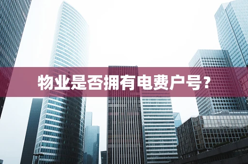 物业是否拥有电费户号？