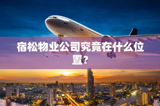 宿松物业公司究竟在什么位置？