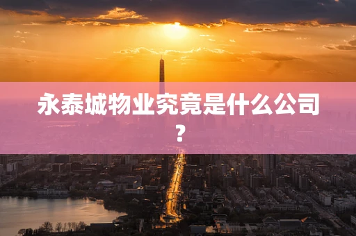永泰城物业究竟是什么公司？
