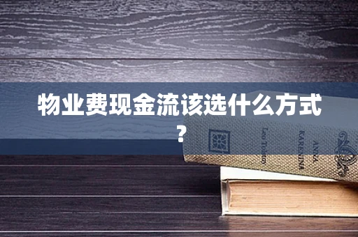 物业费现金流该选什么方式？