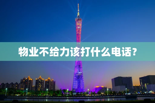 物业不给力该打什么电话？
