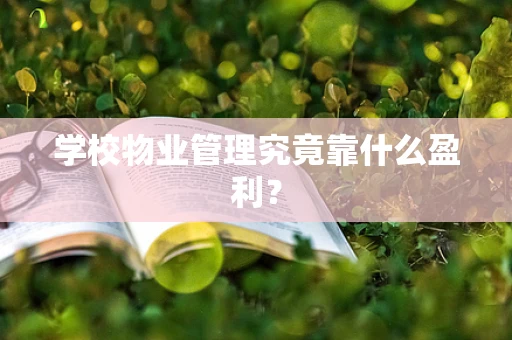 学校物业管理究竟靠什么盈利？