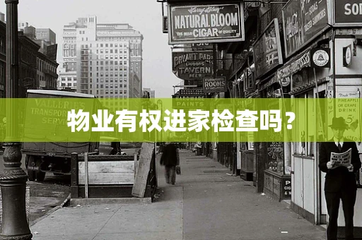 物业有权进家检查吗？