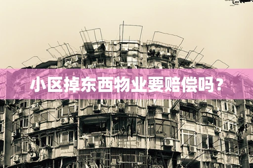 小区掉东西物业要赔偿吗？