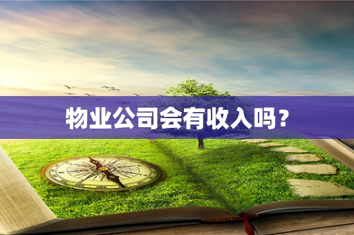 物业公司会有收入吗？