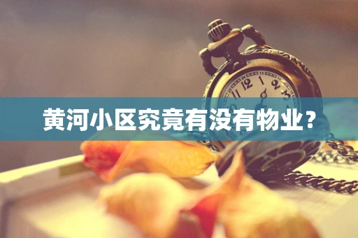 黄河小区究竟有没有物业？
