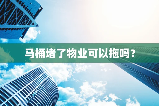 马桶堵了物业可以拖吗？