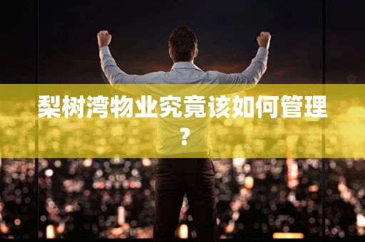 梨树湾物业究竟该如何管理？