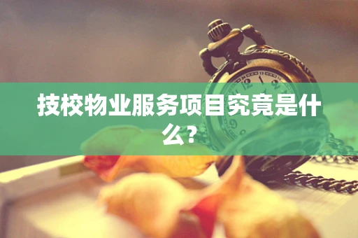 技校物业服务项目究竟是什么？