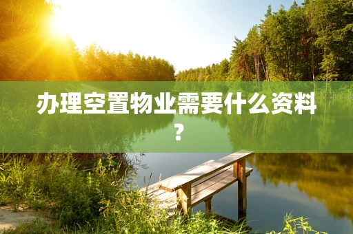 办理空置物业需要什么资料？