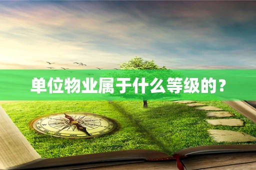 单位物业属于什么等级的？
