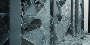 物业砸门砸玻璃违法吗？
